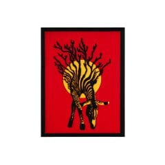 Savana Zebra  / Katmanlı Ahşap Tablo