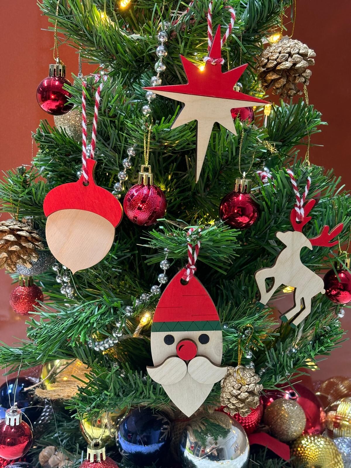 Yılbaşı Ağaç Süsü 4lü - Set 04