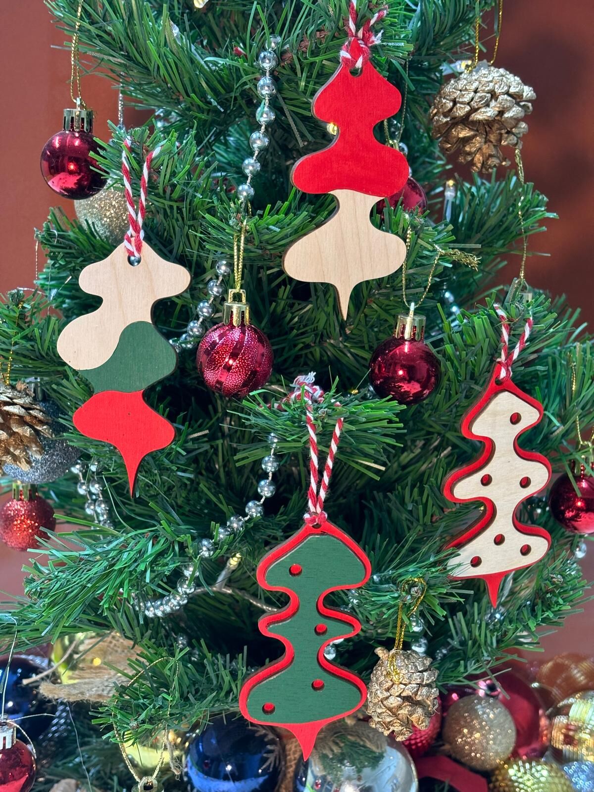 Yılbaşı Ağaç Süsü 4 lü - Set 05