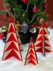 Yılbaşı Ağaç Obje 3lü Set 02