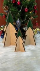 Yılbaşı Ağaç Obje 3lü Set 03