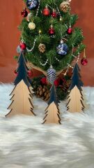 Yılbaşı Ağaç Obje 3lü Set 07