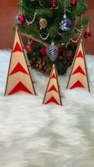 Yılbaşı Ağaç Obje 3lü Set 09