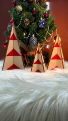 Yılbaşı Ağaç Obje 3lü Set 09