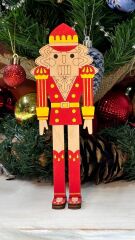 Yılbaşı 25cm Kurşun Asker  Obje 3lü Set