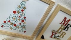 Yılbaşı Trio 3'lü Ahşap Tablo