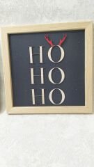 Noel Baba 3'lü Ahşap Tablo